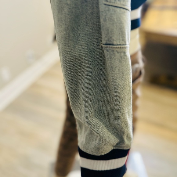 Skinny Girl Denim Bomber Jacket with Zip - Picture 3 of 4